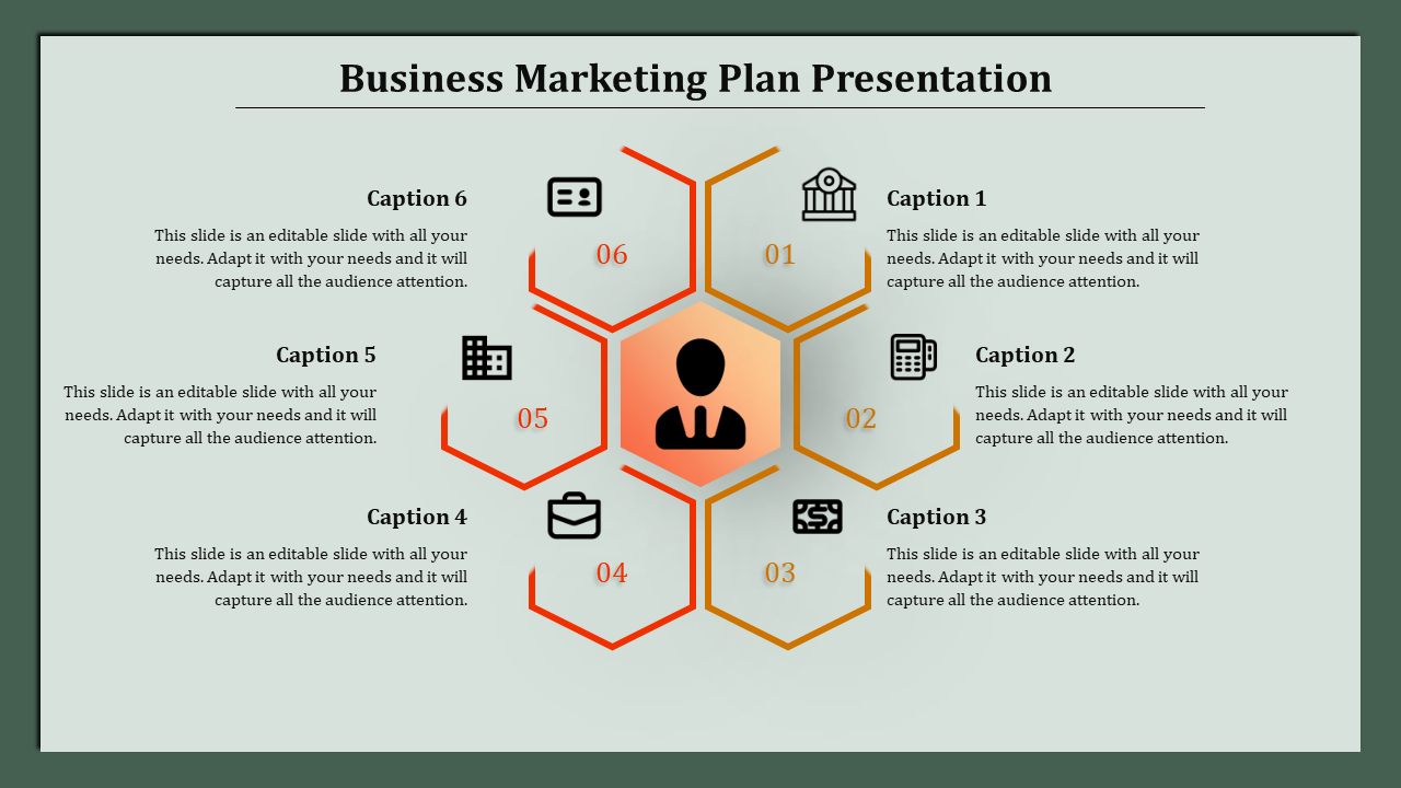 Concise Business And Marketing Plan PPT  and Google Slides